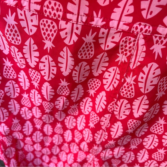 Rip Skirt Hawaii Cover Up Activewear Wrap Skirt In Red & Pink Sz S - Picture 5 of 13